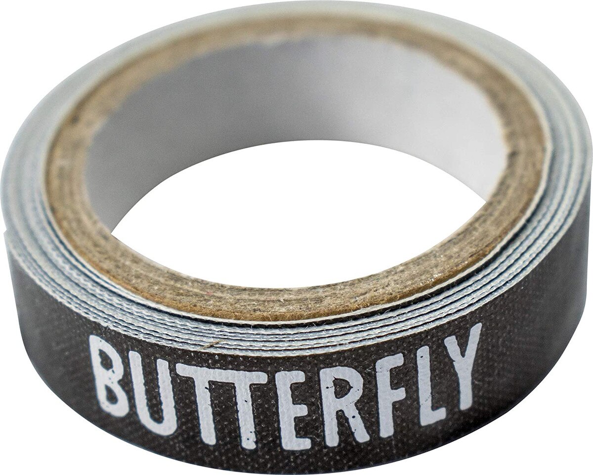 Side Tape Butterfly Black/Magenta 6mm: Close-up of Diagonal View of Roll